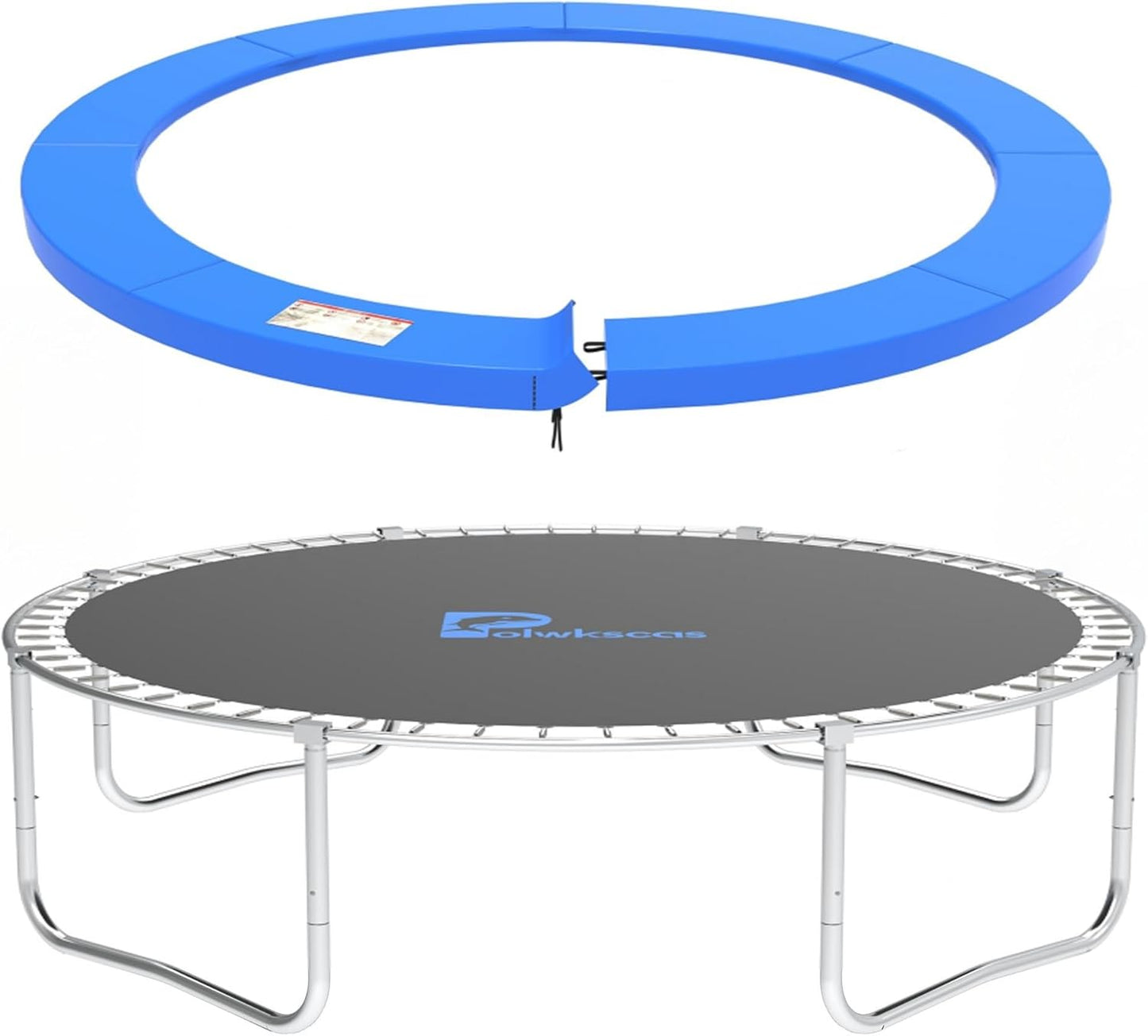 Trampoline Pad 10ft 12ft 14ft 15ft 16ft Trampoline Replacement Safety Pad, Waterproof and Tear-Resistant Safety Spring Cover Round Frame Pad, Trampoline Pad Replacement