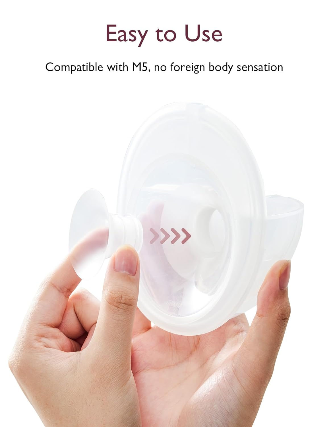 Momcozy Flange Insert 15mm Compatible with Momcozy M5. Original M5 Breast Pump Replacement Accessories, 1PC (15mm)