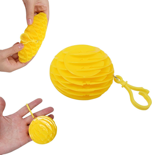 Hanging Decoration Style Elastic Worm Fidget Toy, Stretch and Squeeze Fidget Worm Sensory Toys for Kids,Gifts Stress and Anxiety Relief Calming Fidgets Desk Toys for Adults,Exercise Wrist (Yellow)