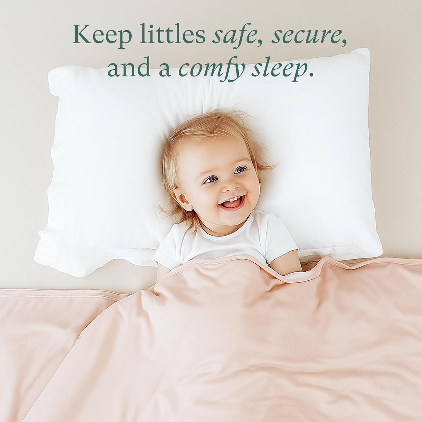 Supersoft Toddler Comforter, Premium Bamboo Viscose Crib Blanket, Cozy 1.0 Tog Lightweight Quilt for All Seasons 39"×55"