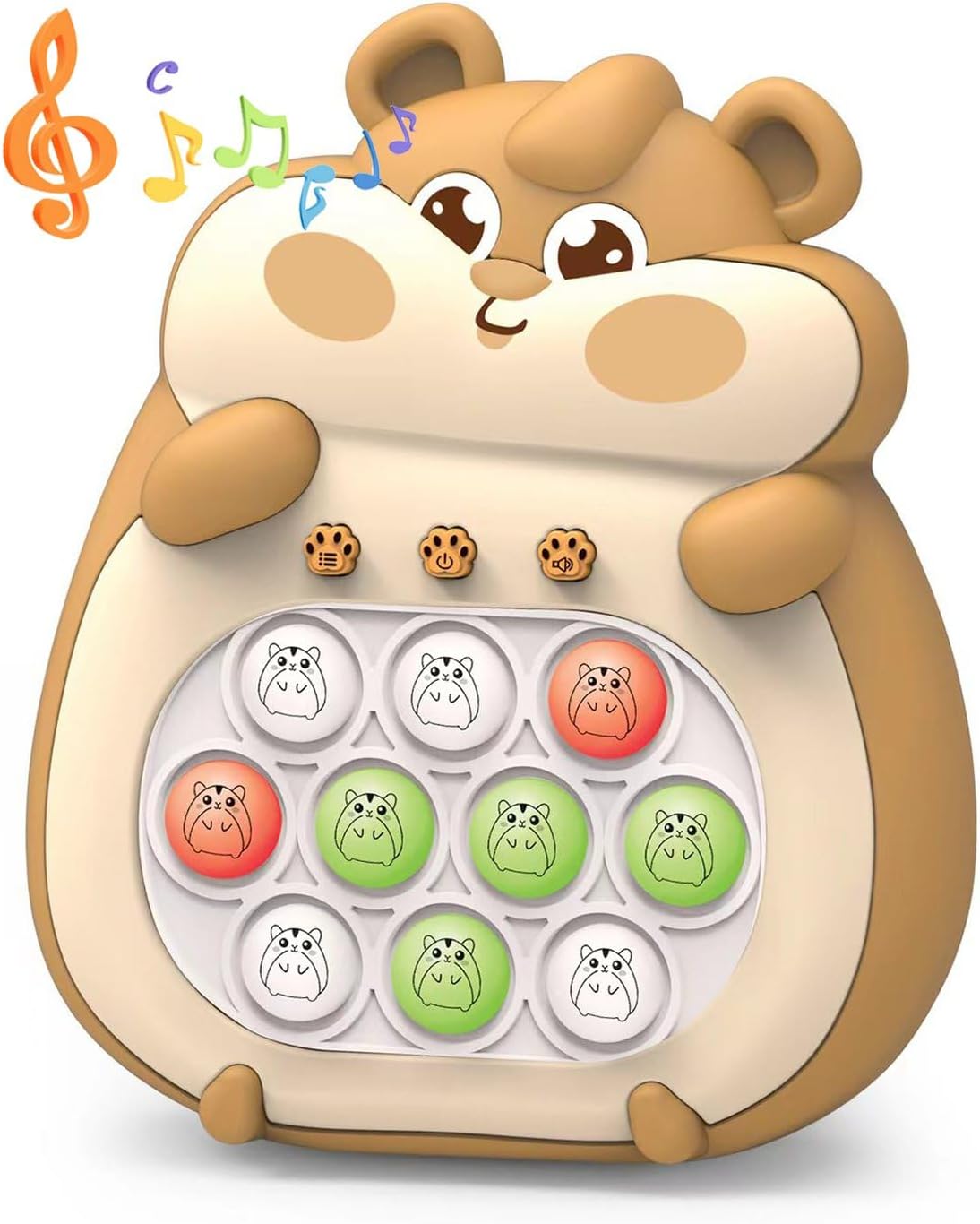 Fast Push Bubble Pop Fidget Toy, Electronic Light Up Game Console, Cool Birthday Gifts for 6 7 8 9 10-12 Year Boys and Girls Pop Up Stress Relief Toy, Concentration Speed Puzzle Game for Kids