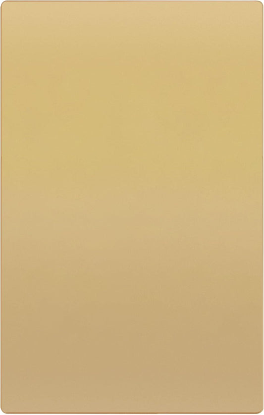 TG Mid-Size Screwless Blank Wall Plate, Child Safe Blank Device Outlet Cover, Medium Size 1-Gang 4.88" H x 3.11" L, Polycarbonate Thermoplastic, UL Listed, SP-MB1-GD, Gold (1 Pack)