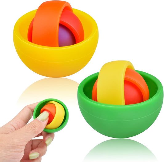 Fidget Toy for Adults, Gyro Fidget Desk Toys, Ideal Gift for Boys Girls Teens Kids, ADHD Autism Stress Relief Finger Toy Hand Fidget Spinner for Classroom