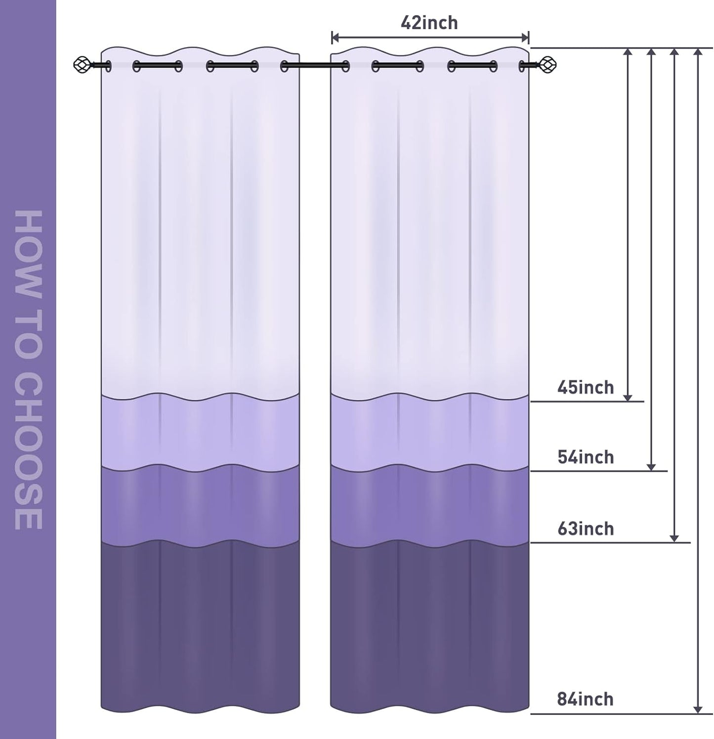 Jekeno Galaxy Blackout Curtains Kids Boys Girls Bedroom Outer Space Universe Nebula Starry Sky Colorful Stars Decor Decoration Grommet Window Drapes 2 Panel Set, 42"x54"