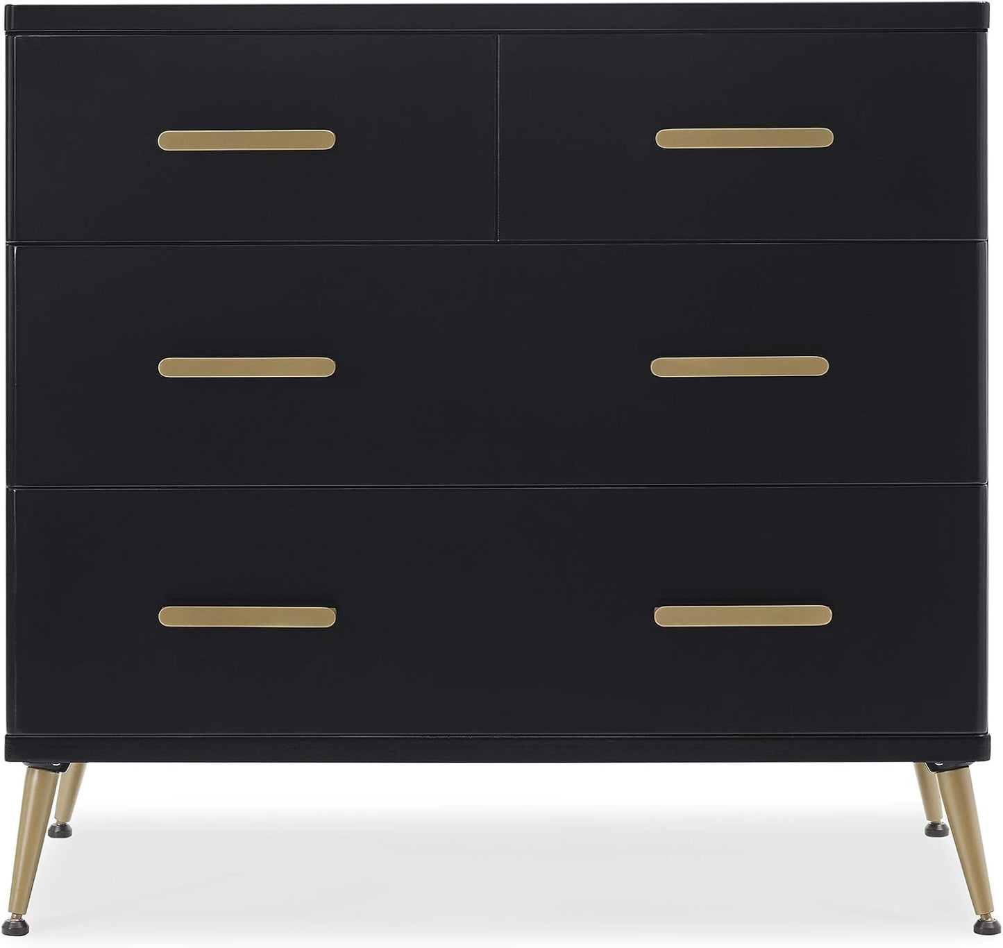 Delta Children Sloane Crib 7-Piece Baby Nursery Furniture Set–Includes: Convertible Crib, Dresser, Changing Top, Crib Mattress, Fitted Sheets, Toddler Guardrail & Changing Pad, Black w/Melted Bronze