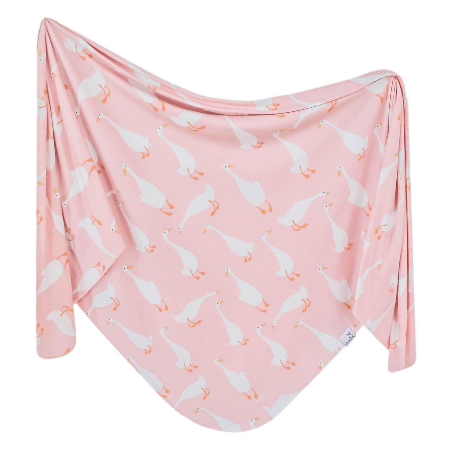 Copper Pearl Baby Swaddle Blanket - Premium Knit Baby Blanket, Large Soft Stretchy Receiving Blankets for Baby Girl, Swaddles for Newborn, Infant, and Toddler (Goosie)