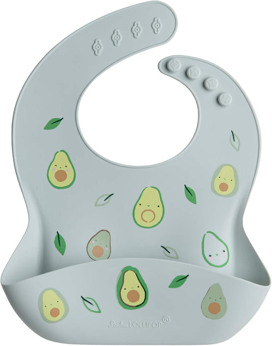 Loulou Lollipop Soft, Waterproof Silicone Feeding Bib for Babies and Toddlers