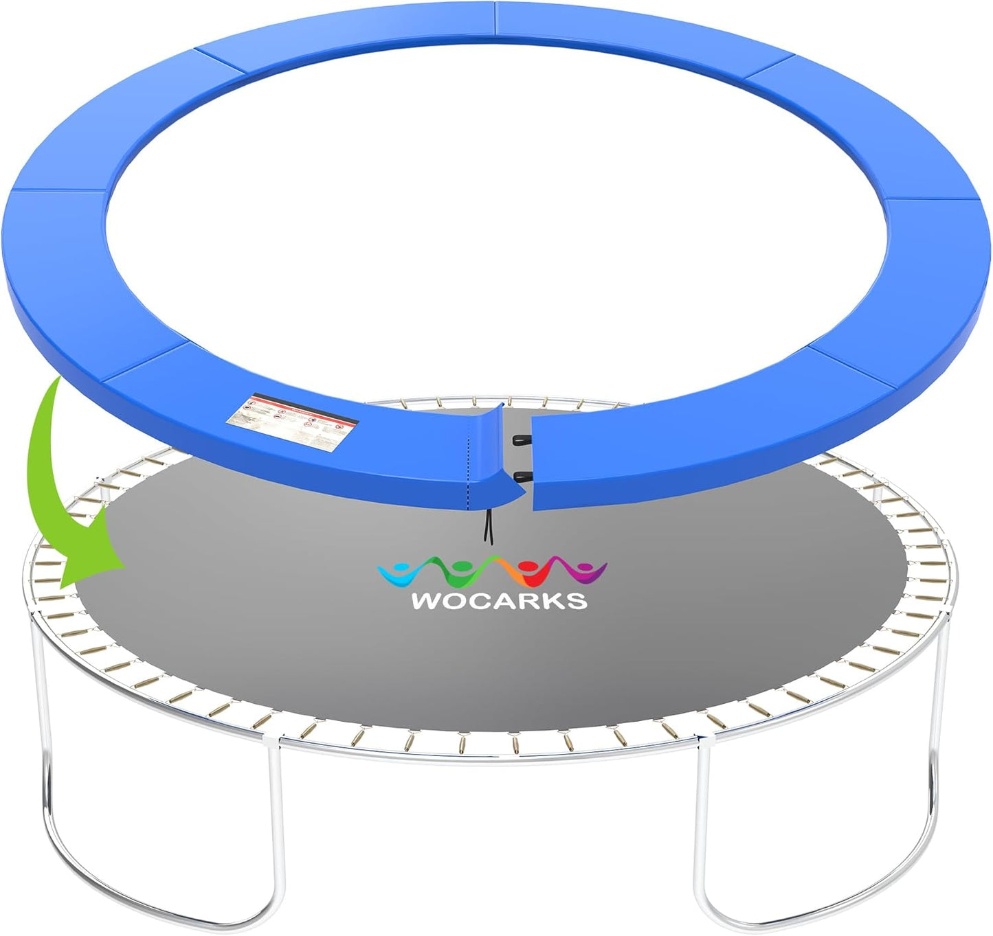 Trampoline Pad, 10ft 12ft 14ft Trampoline Replacement Safety Pad, Waterproof and Tear-Resistant Safety Spring Cover Round Frame Pad