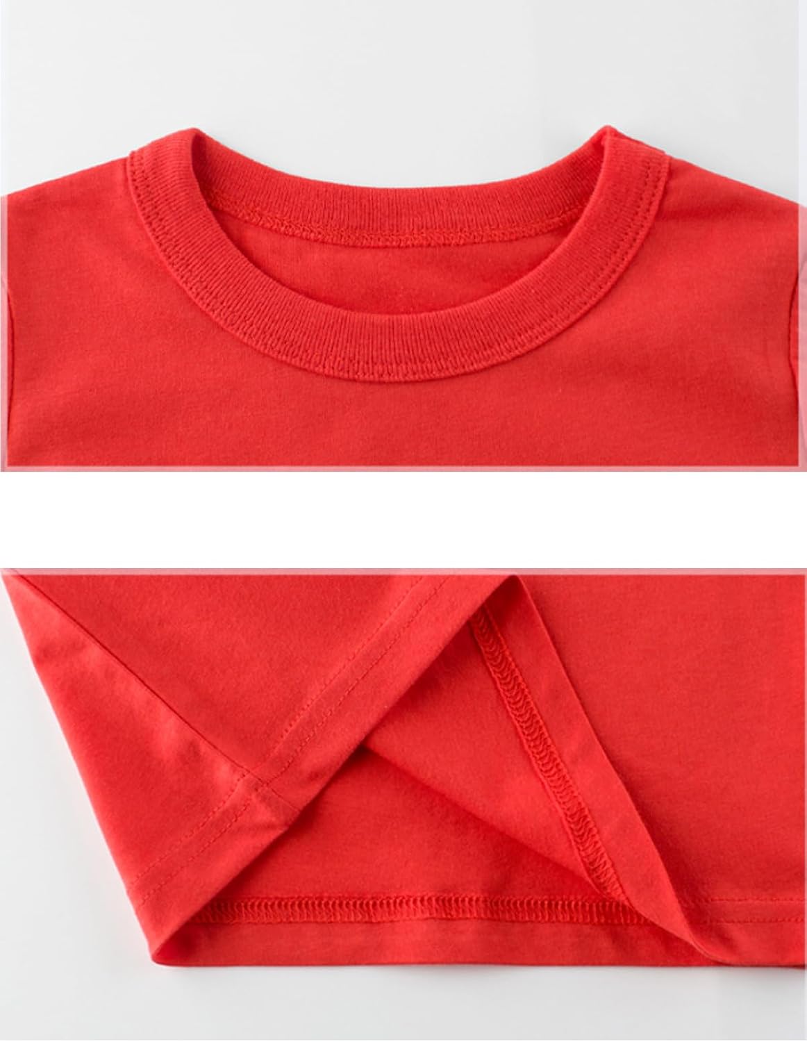 4-Pack Toddler Boys T-Shirts Solid Color Short Sleeve Tees Summer Crewneck Tops