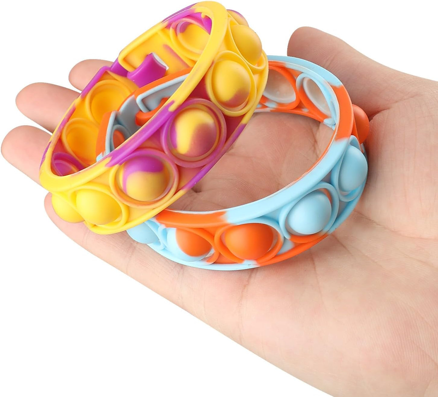 LIAM&AVA Party Favors, 30 Pcs Pop Fidget Toys Keychain Its for Kids Adults, Mini Push Bubble Pops Bulk Sensory Toys, Birthday Gifts Classroom Prizes for Boys Girls Goodie Bag Treasure Chest Box