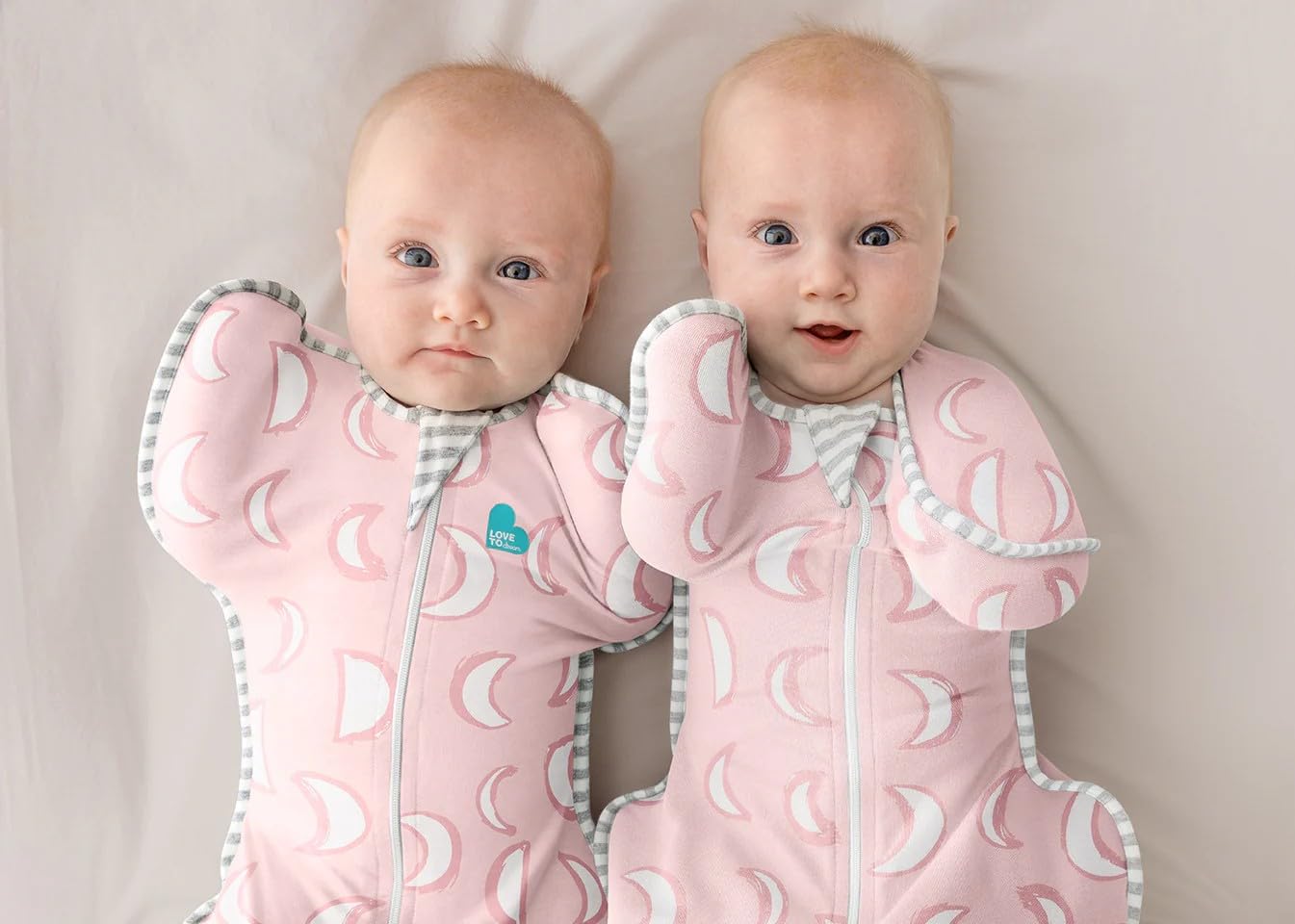 Love to Dream Swaddle UP, Sleep Sack 0-3 Months, Self-Soothing, Improves Sleep, Snug Fit Helps Calm Startle Reflex, Baby Essentials Must Haves Newborn, 1.0 TOG, 8-13 lbs, Eclipse Pink