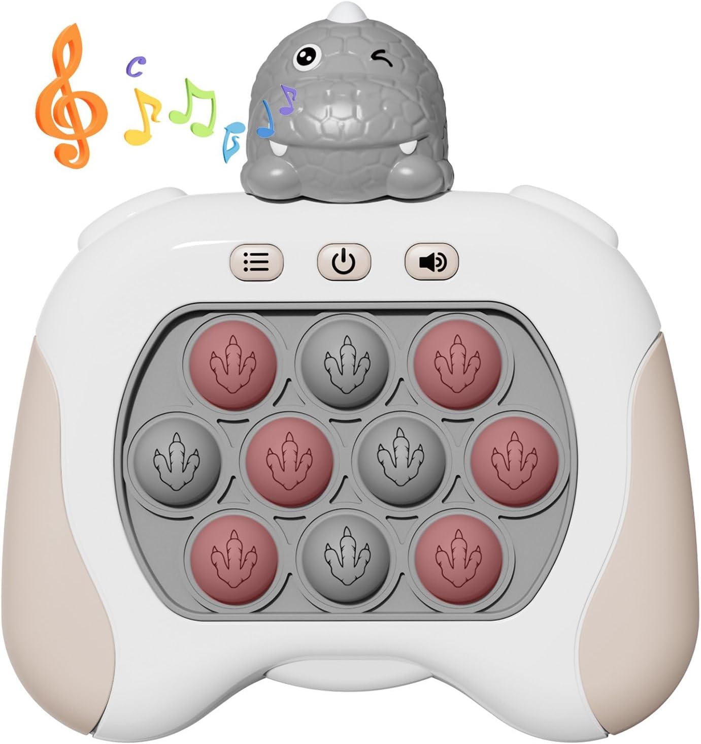 Fast Quick Push Bubble Pop Fidget Toy, Electronic Light Up Game Console, Cool Birthday Present for 6 7 8 9 10-12 Year Boys and Girls Pop Up Stress Relief Toy, Concentration Speed Puzzle Game for Kids