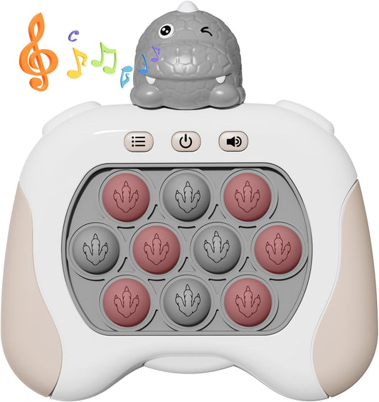 Fast Quick Push Bubble Pop Fidget Toy, Electronic Light Up Game Console, Cool Birthday Present for 6 7 8 9 10-12 Year Boys and Girls Pop Up Stress Relief Toy, Concentration Speed Puzzle Game for Kids