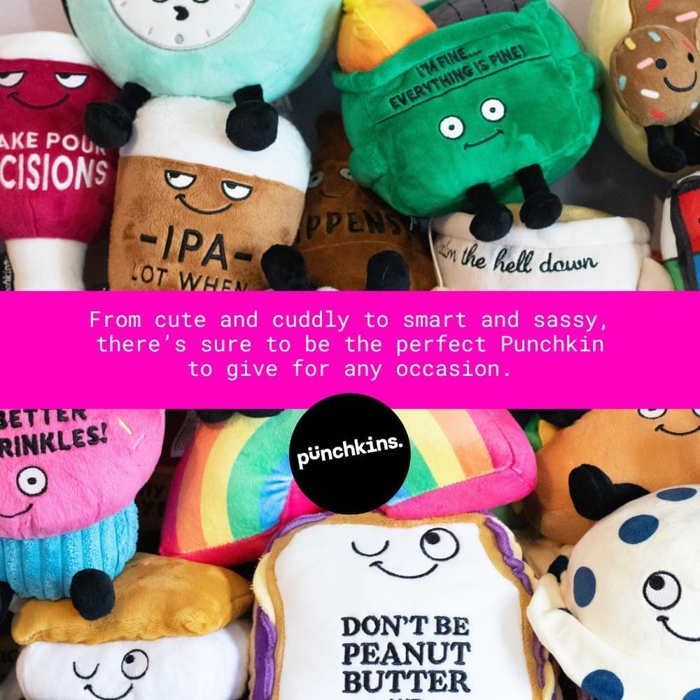 Pizza Dat Plushie, Funny Meme Gag Gift, Comical Plush Collectible, Stocking Stuffer Present, Great for Emotional Support, Fun Desk Accessory, Weighted Base for Display