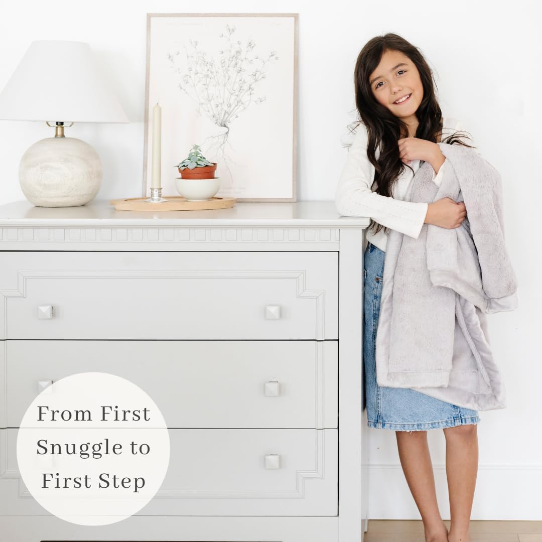 SARANONI Receiving Blankets for Babies Super Soft Boutique Quality Lush Luxury Baby Blanket (Feather, Receiving Blanket 40" x 30")