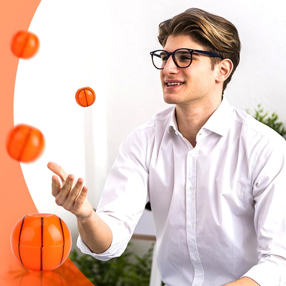 42 Pack Basketball Party Favors for Kids 8-12, Mini Fidget Spinners Toys Bulk Fidget Toys Anxiety Adults Goodie Bag Stuffers Christmas Birthday Party Gifts Treasure Box Classroom Prizes