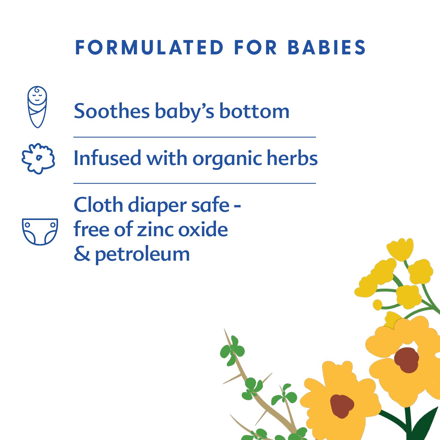 Motherlove Diaper Balm (1 oz) Organic Herbal Diaper Rash Cream—Cloth Safe, Zinc Oxide- Petroleum-Free—Ideal diaper Bag Size