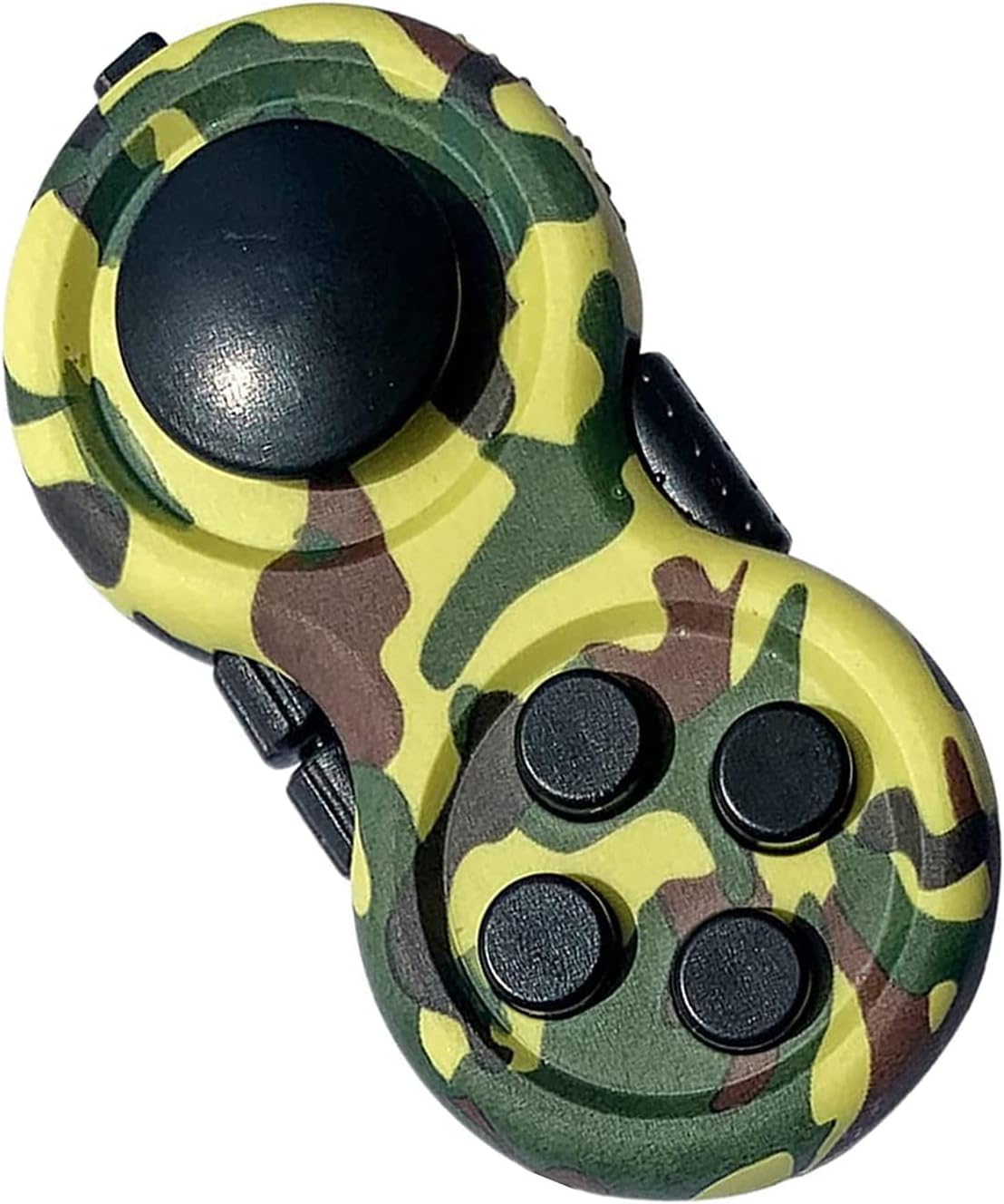 mao&mao Fidget Pad Toys with 8 Functions Stress Reducer Depression Control Buttons Hand Shank Cube Dice Toy for Kids Adults Relief ADD,ADHD,Autism Camouflage Green