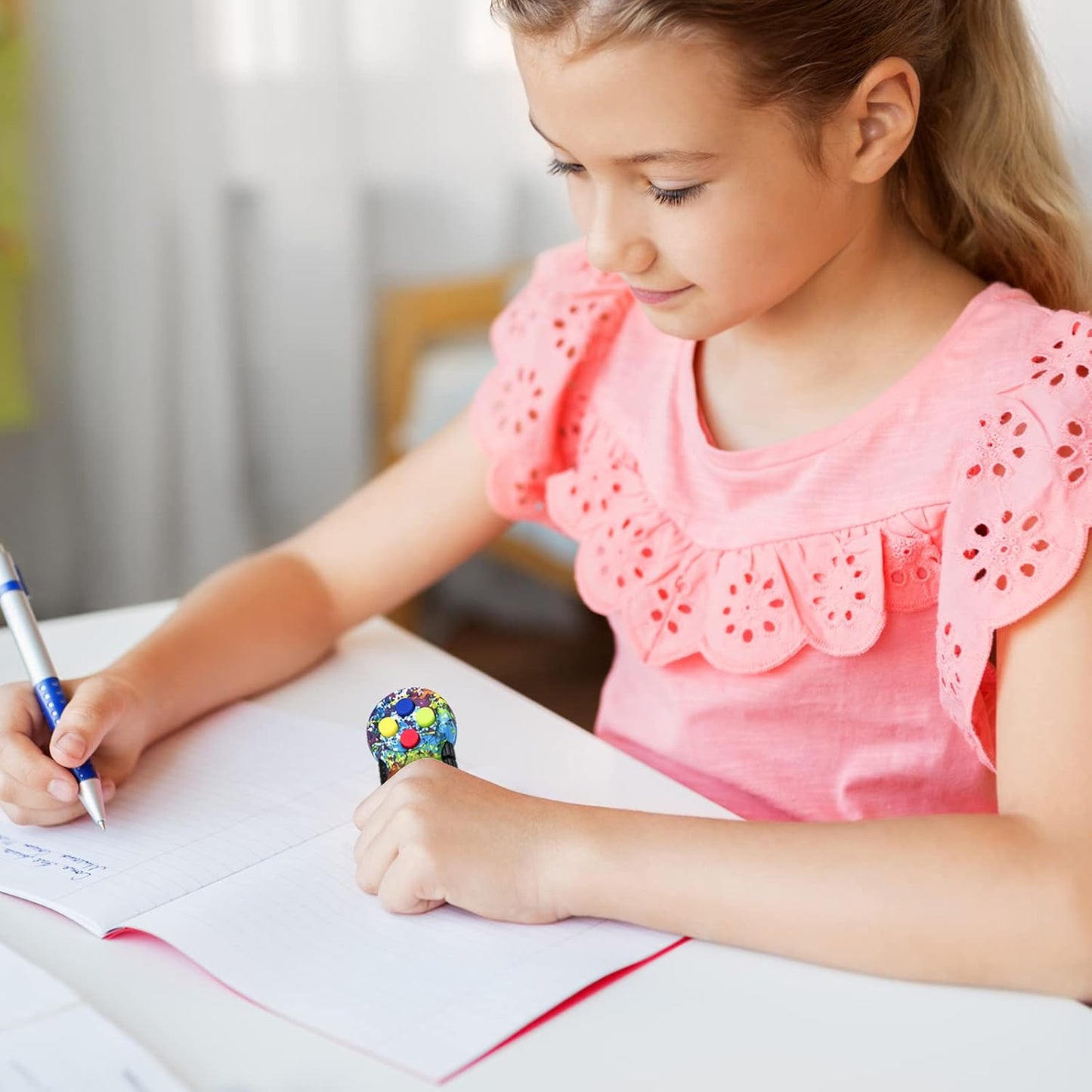 WTYCD Original Fidget Toy Game, Rubberized Classical Controller Fidget Concentration Toy with 8-Fidget Functions and Lanyard - Excellent for Relieving Stress and Anxiety