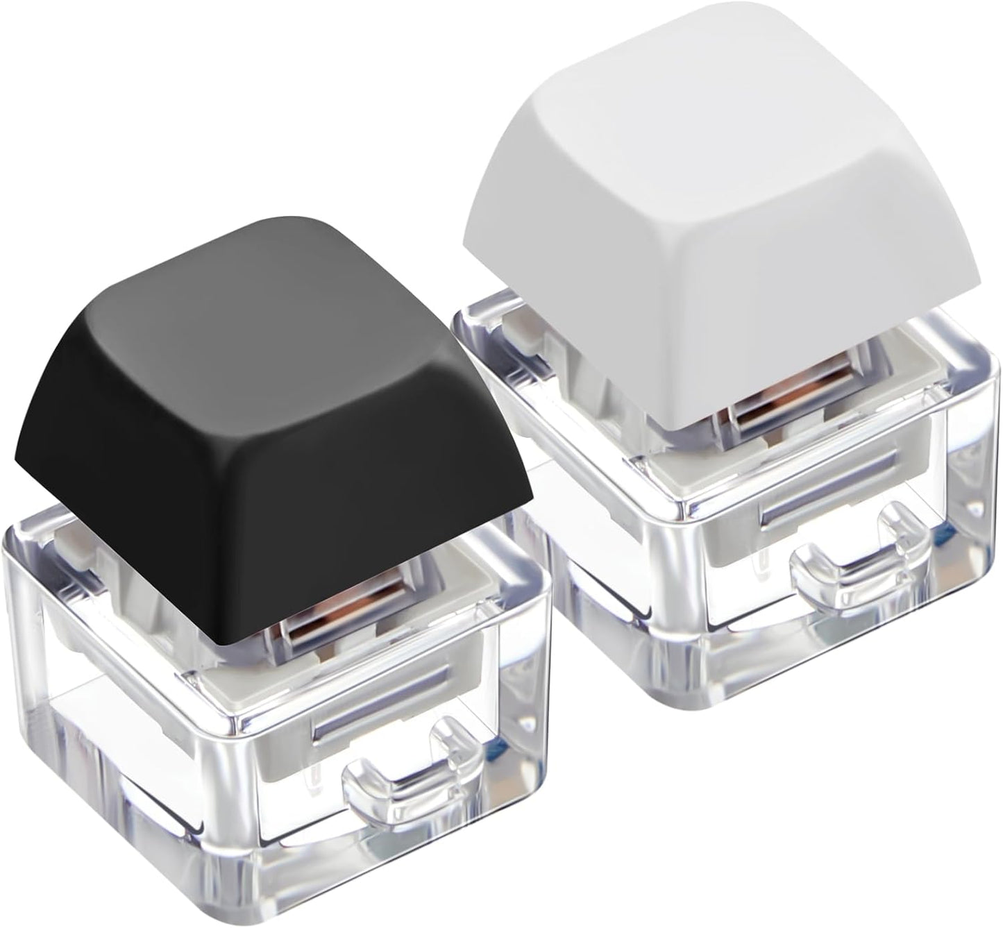 Taiyin 2 Pcs Keyboard Fidget Keychain Decompression Toys Finger Keyboard Toy Stress Relief Finger Keyboard Keychain Fidget Button for Adult Gifts to Pass The Boring Time