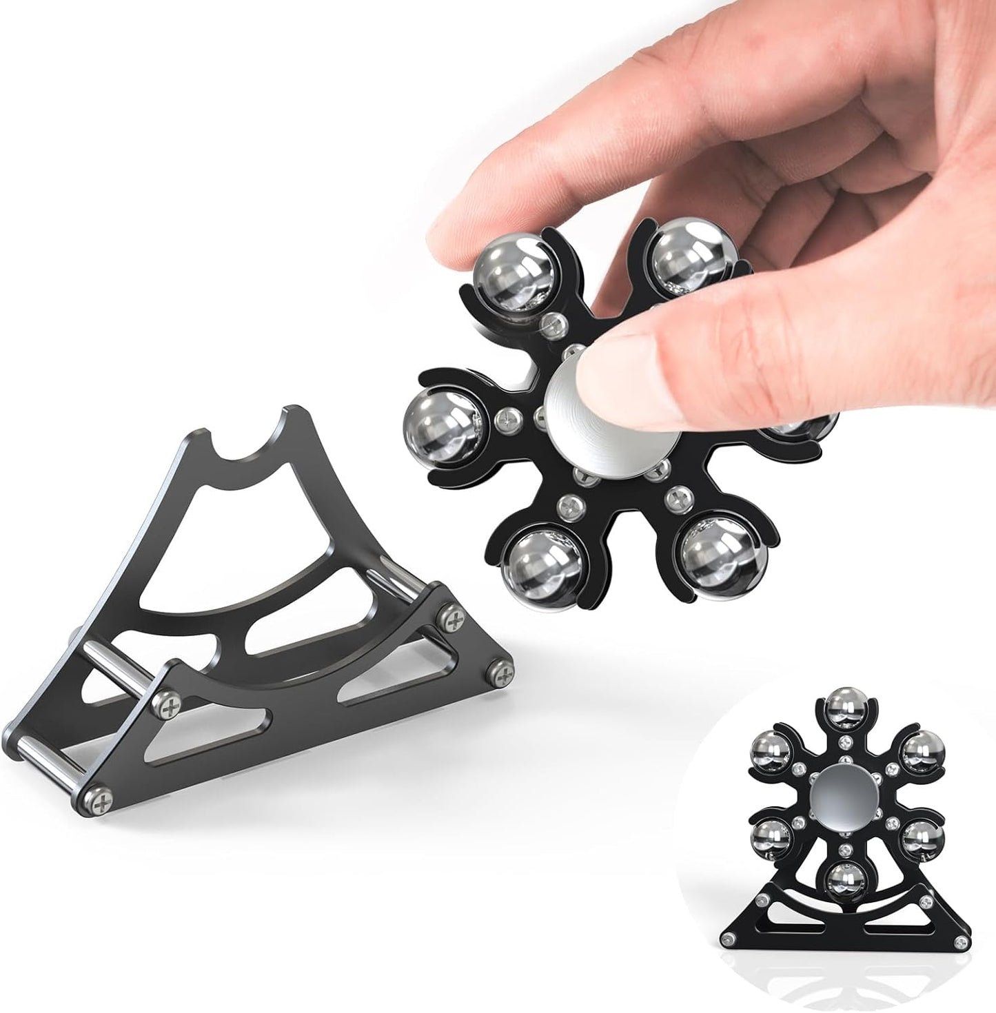 Desk-Fidget-Toys Ferris-Wheels-Spinner: Metal Kinetic-Fidget-Spinner 4mins, EDC-Toy Cool-Gadgets for School Office Christmas, ADHD Tools Gift Cool-Stuff Stress Relief Gift for Kid Children Teen Adult