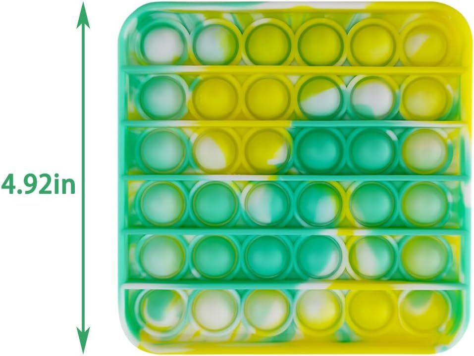 24 PCS Pop Fidget Sensory Toys for Party Favors,Push Pop Bubble Silicone Squeeze Sensory Toys for Kids Adult Autism Special Needs Stress Relief Gift for Birthday Christmas Valentine Classroom Prizes