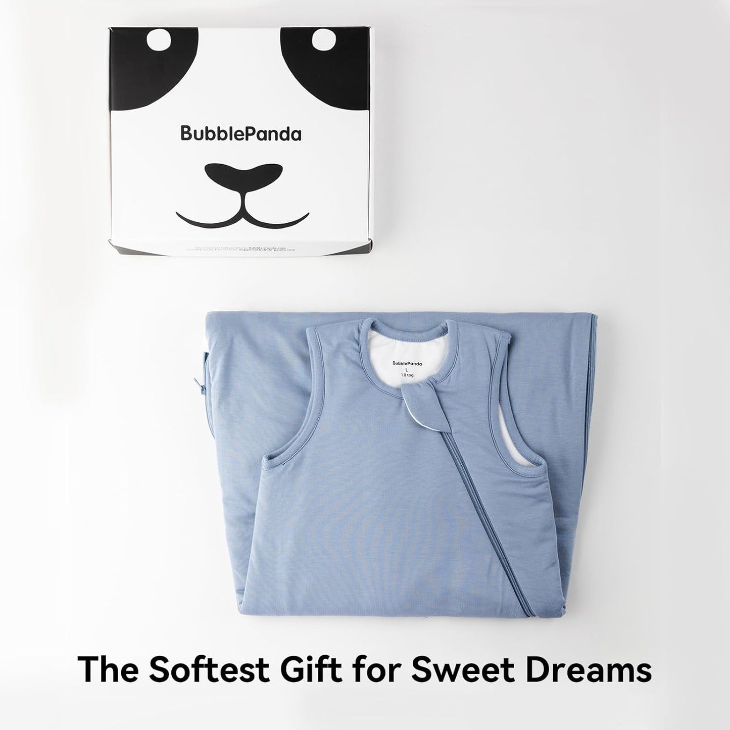 BubblePanda Rayon Made from Bamboo Sleep Sack 18-24 Months 0.5 Tog Soft Lightweight Toddler Sleep Sack 2t for Babies 2-Way Zipper Wearable Blanket Baby 18 Months