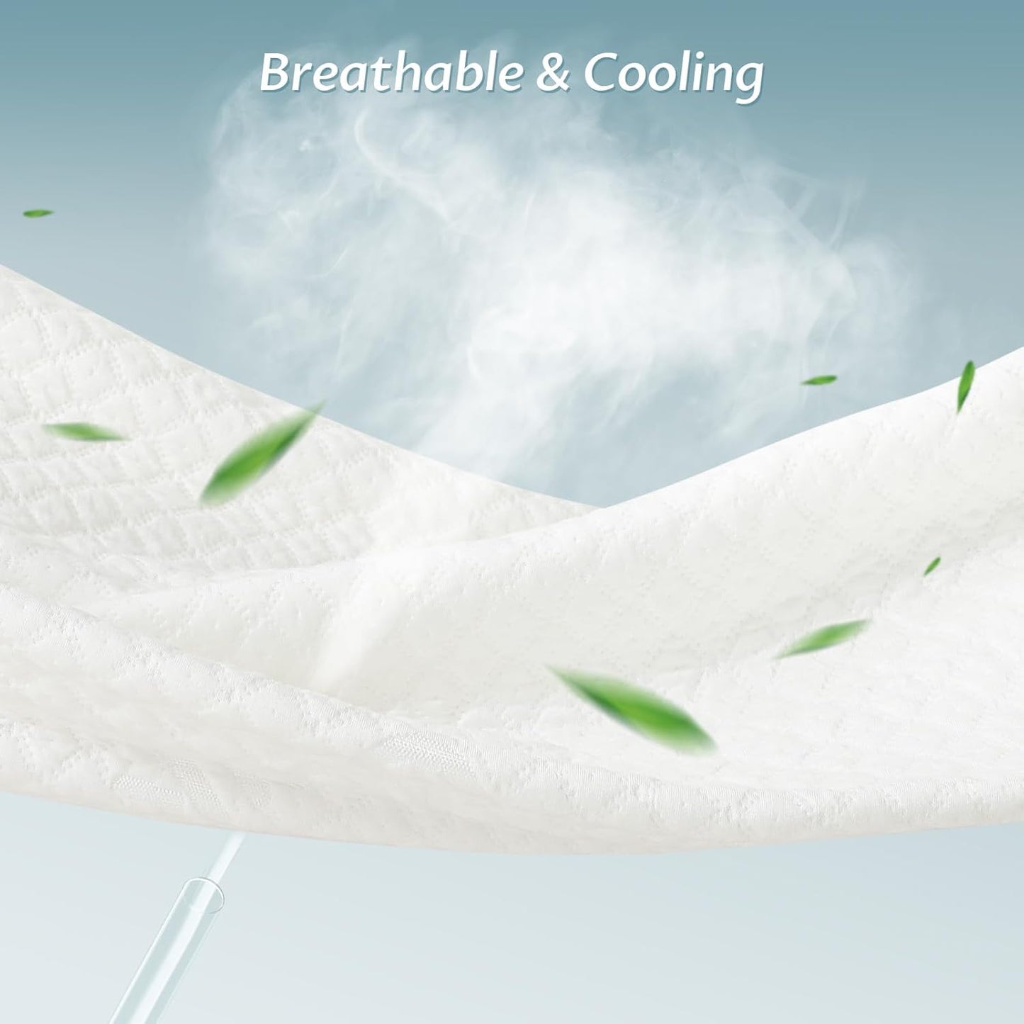 Twin Size Mattress Protector with Zipper - 100% Waterproof Zippered Mattress Cover - Soft & Cooling Noiseless Bed Mattress Covers - Top Removable Mattress Encasement 10-12" Deep