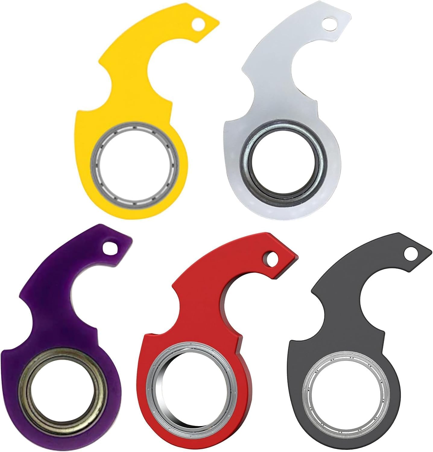 Key Flipping Keychain Spinner Spinning Key Ring Spinner for Car Key Pocket Spinning Stress Reliever Tool Fidget Spinners for Teen Man Women (Purple)