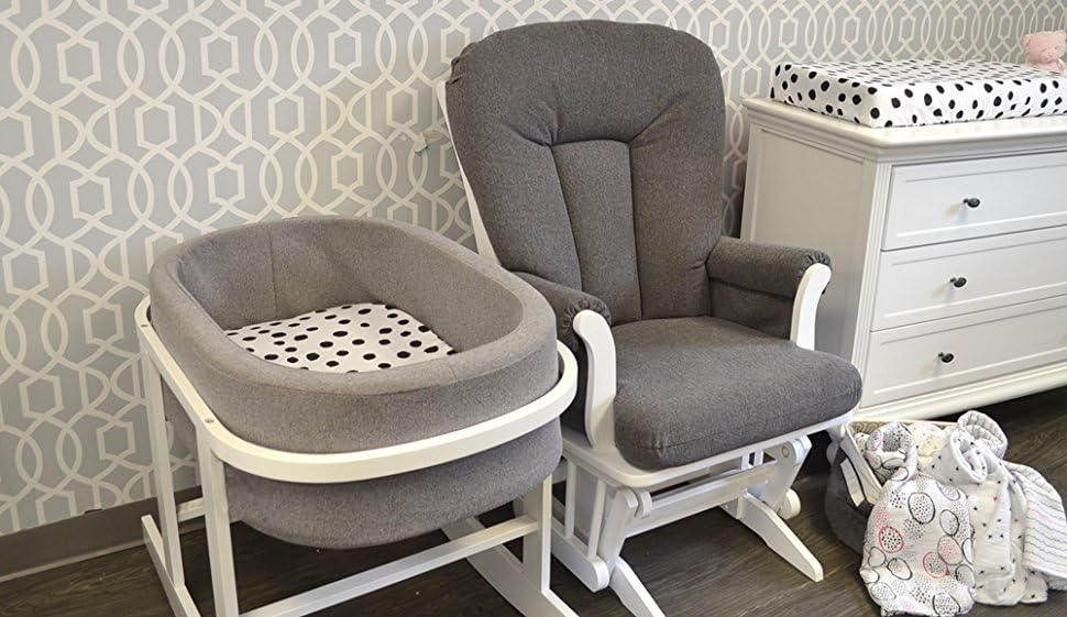 Changing Pad Cover Set | Cradle Sheet 2 Pack 100% Jersey Cotton Black and White Abstract Stripes and Dots by Ely's & Co