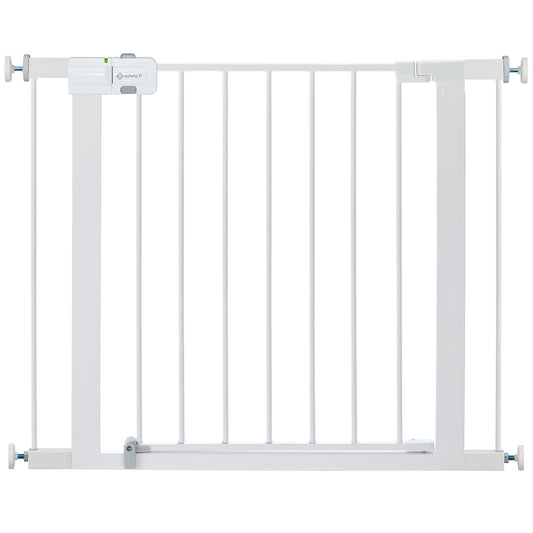 Safety 1st Easy Install Walk Thru Baby Gate for Doorways, Gate With Door, Dog Gates, Fits 29"-38", Easy Install 28" Tall, White