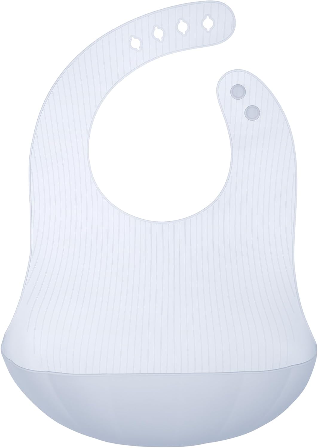 Olababy Fold N Go Silicone Baby Bib w Travel Case | Lightweight Design Eases Pressure Bruising for Infants & Toddlers