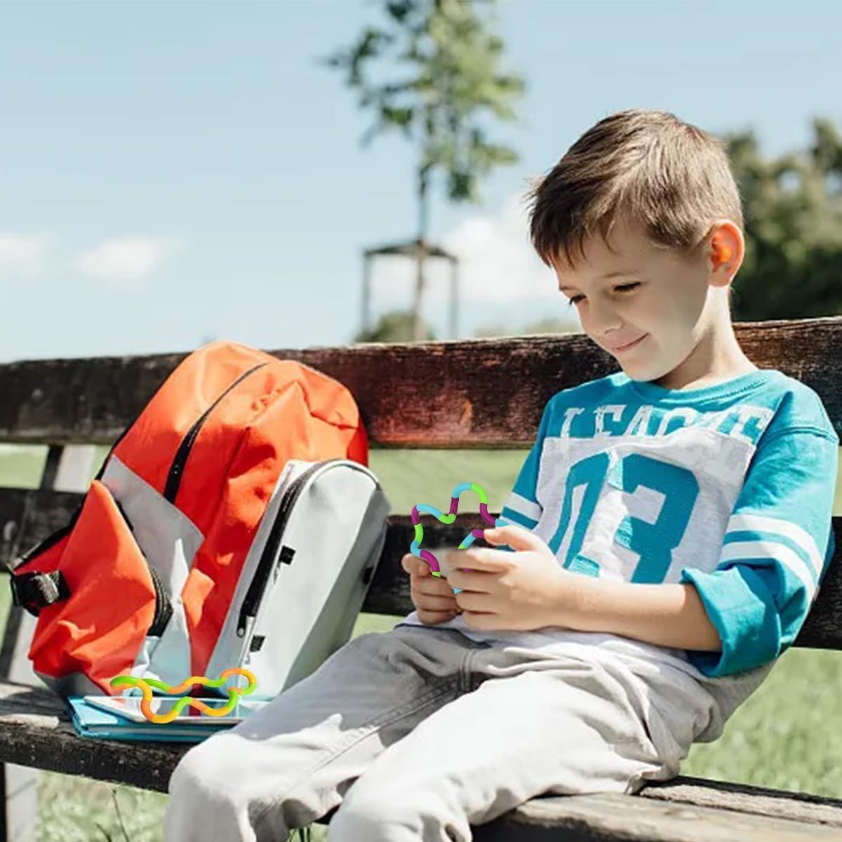 100PCS Random Multicolored Quiet Fidgets Toys for Unique Fidget Experience, Anti Anxiety Sensory Toys Combine into New Shapes,Brain Imagination Tools,Party Supplies