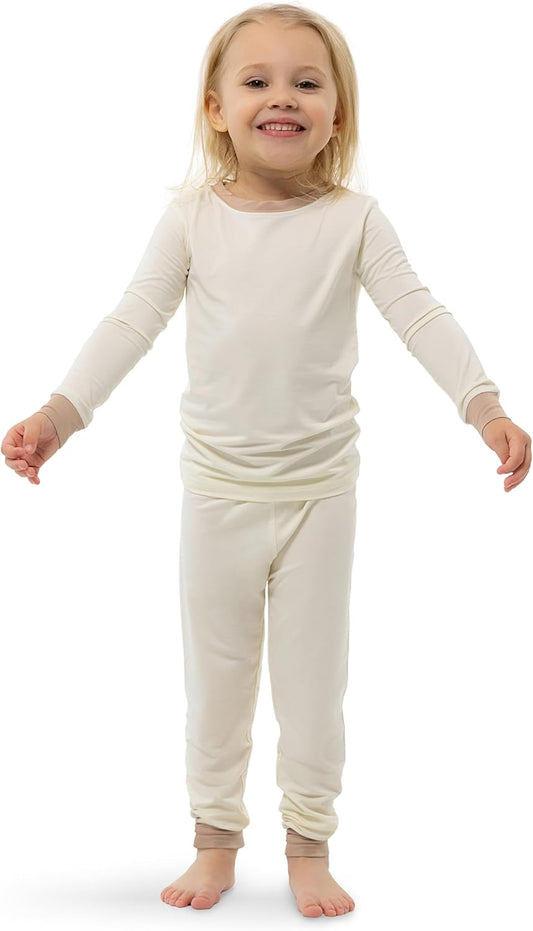 2-Piece Pajama for Kids and Toddlers - Toddler Pajamas - Boys and Girls Pajamas viscose made from Bamboo