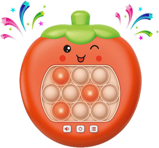 Quick Push Game Console,Pop Fidget Toys ,A Toy Game Machine That Exercises Reaction Ability and Improves Concentration | Gift Idea for Kids & Teens Boys & Girls (Strawberries)