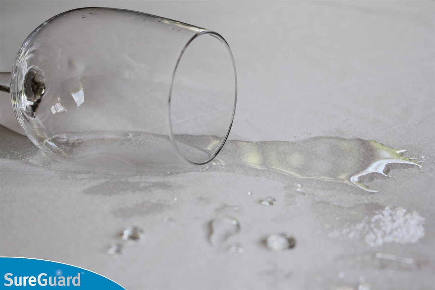 SureGuard Twin Size Mattress Protector - 100% Waterproof, Hypoallergenic - Premium Fitted Cotton Cover - Smooth