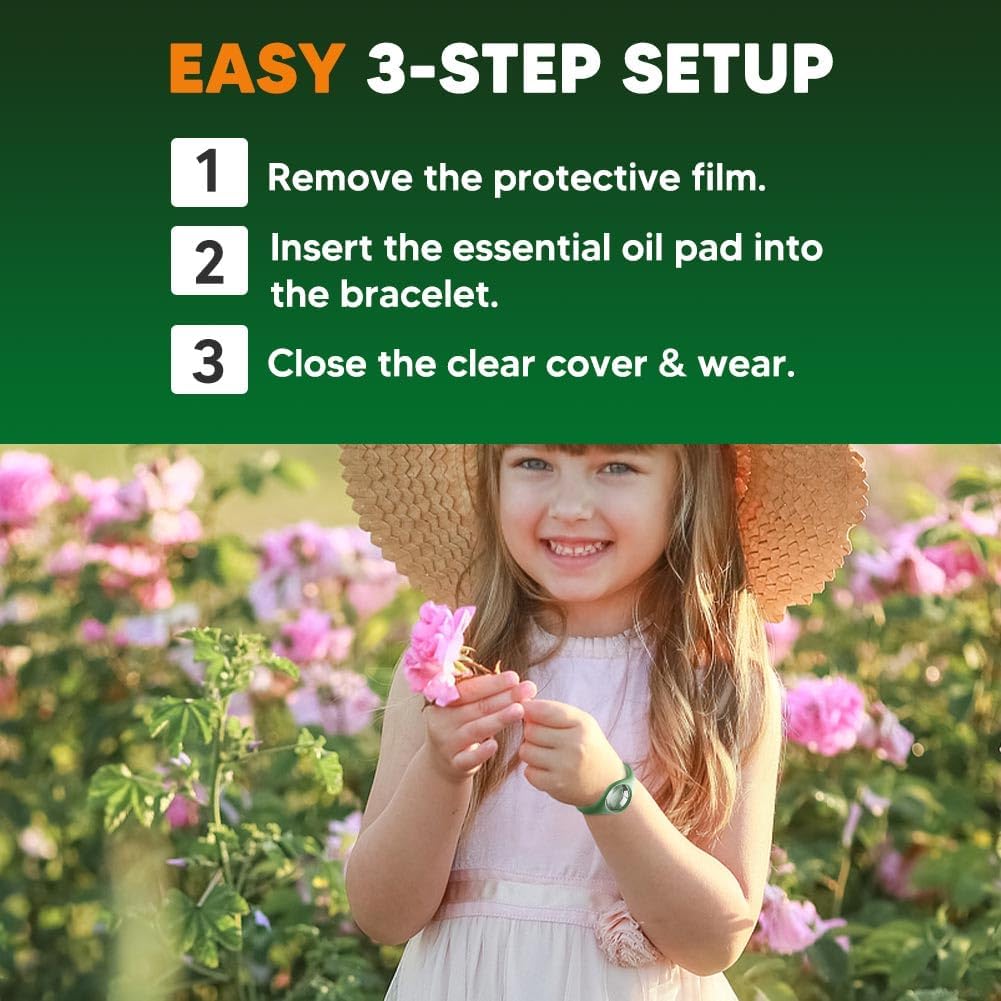 Mosquito Repellent, Plant-Powered Mosquito Repellent, Safe & Effective Mosquito Repellant Outdoor, Mosquitoes Repellent for Travel Hiking Camping-2 Packs & 4 Oil Reservoirs