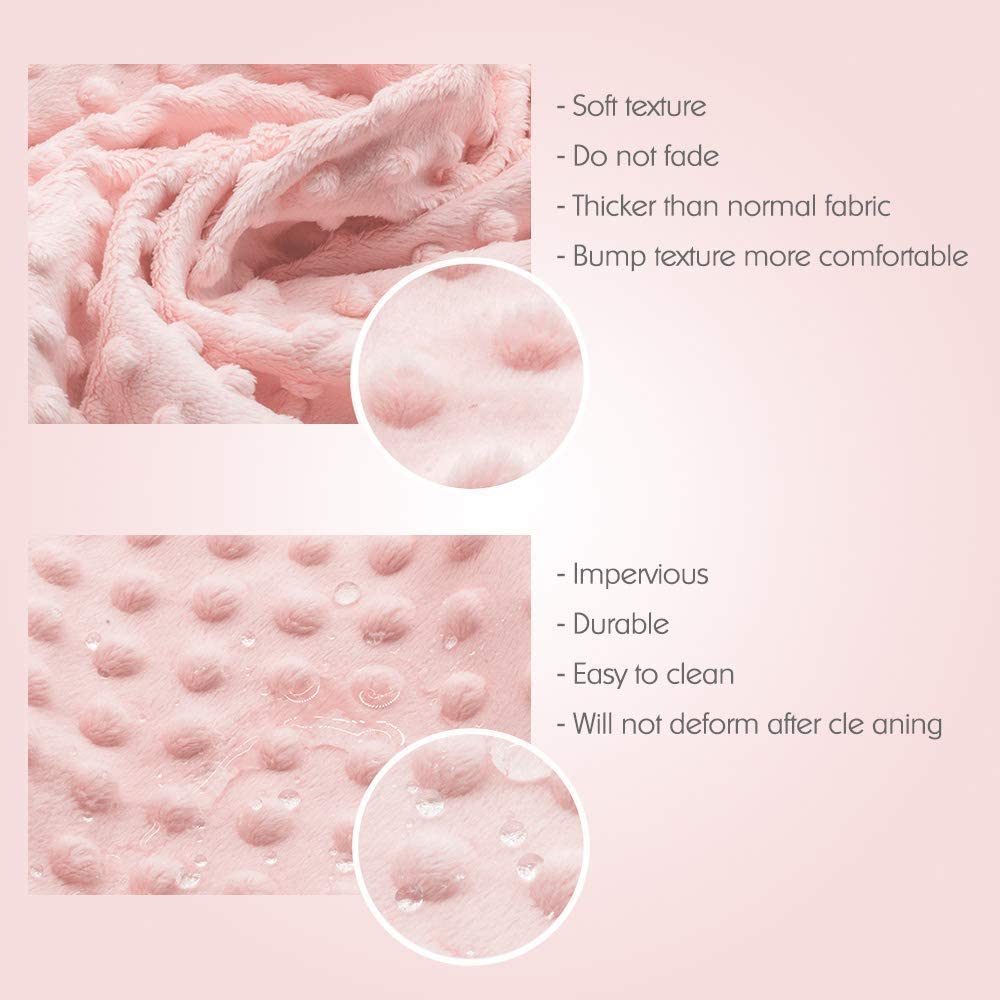 Baby Changing Pad Cover, Super Soft Minky Dot Diaper Changing Table Covers for Baby Girls and Boys, Ultra Comfortable, Safe for Babies, Fit 32"/34'' x 16" Pad (Coral Pink)