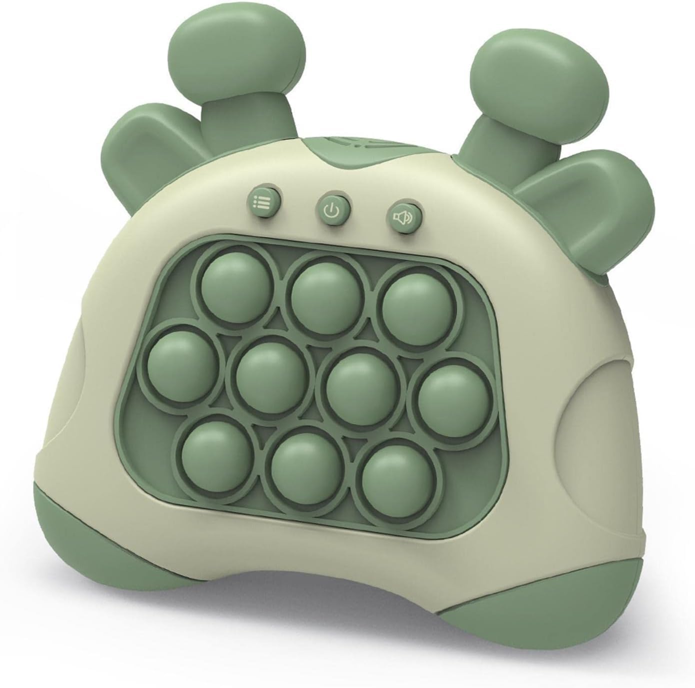 Fast Push Bubble Game, Quick Push Game Light Up Pop Fidget Game Toys, Handheld Game Sensory Fidget Toys for Kids 6-12, Xmas Birthday Gifts for Boys Girls Teens (Green)