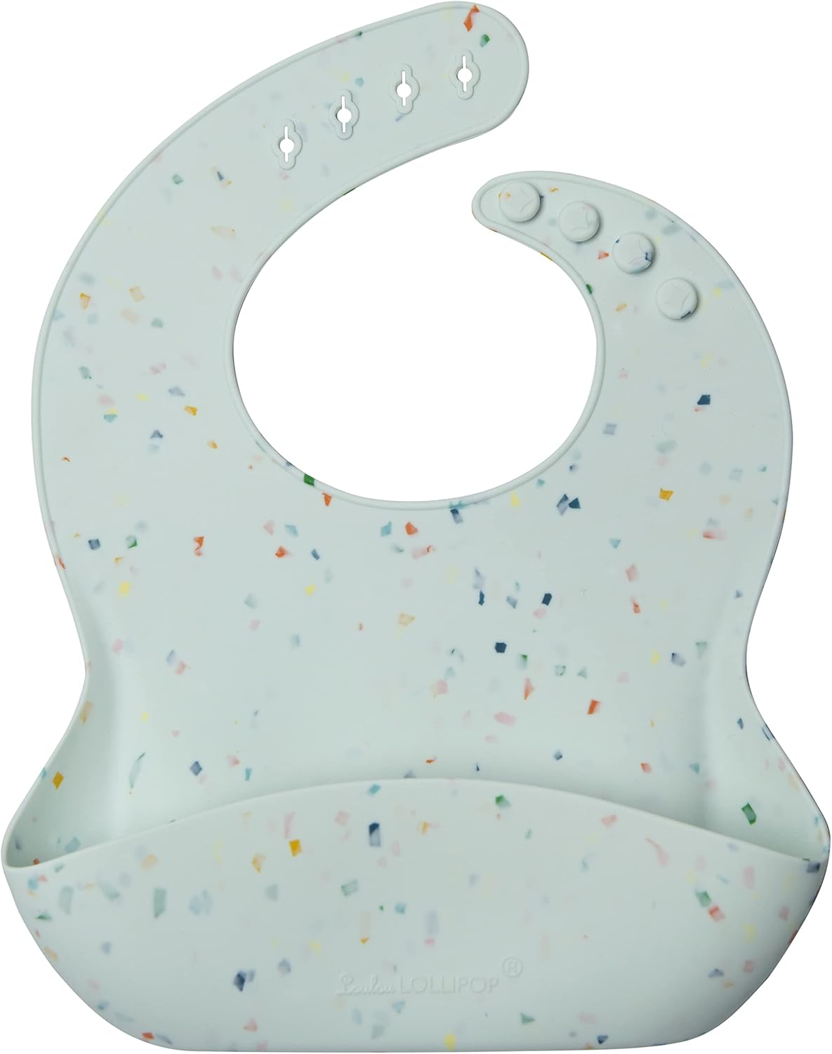 Loulou Lollipop Soft, Waterproof Silicone Feeding Bib for Babies and Toddlers