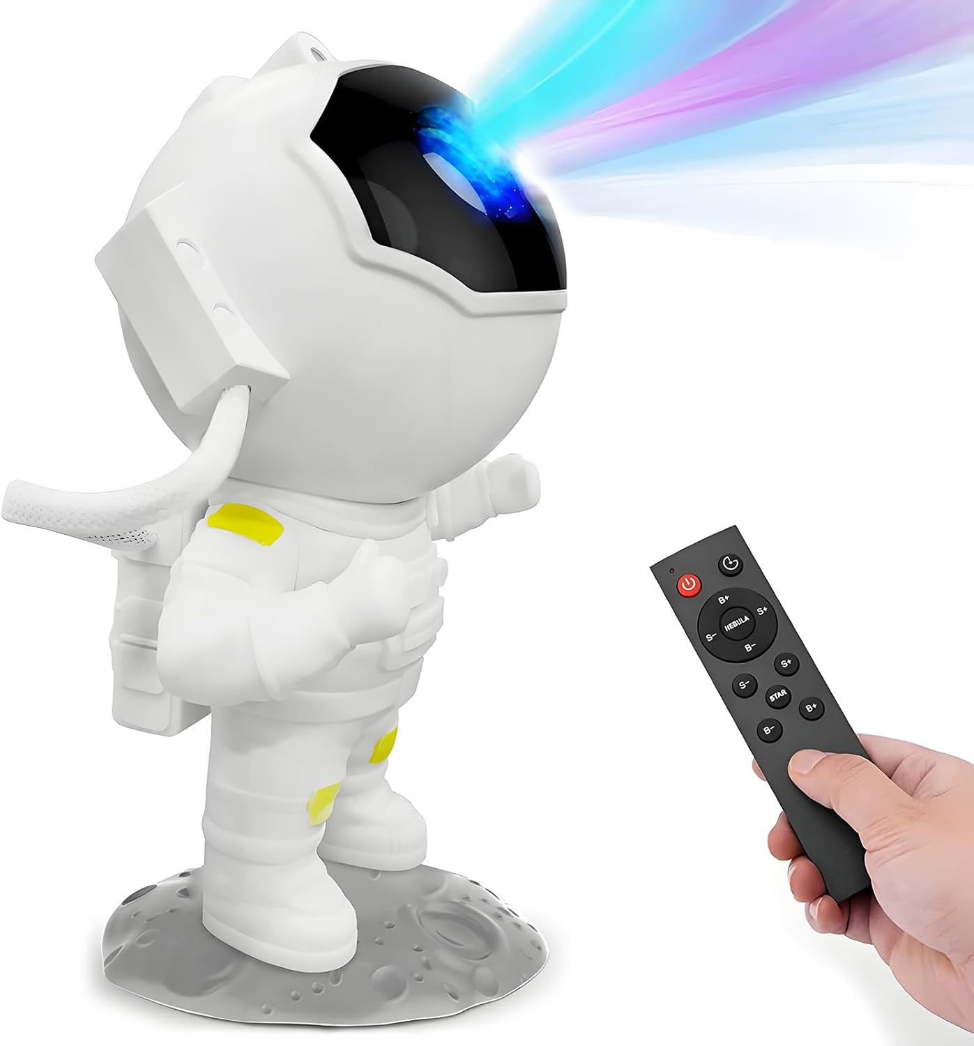 Star Projector Galaxy Night Light, Astronaut Galaxy Projector with Timer and Remote Starry Projector Ceiling LED Lamp, Kids Room Decor for Christmas, Birthday, Valentine's Day etc.