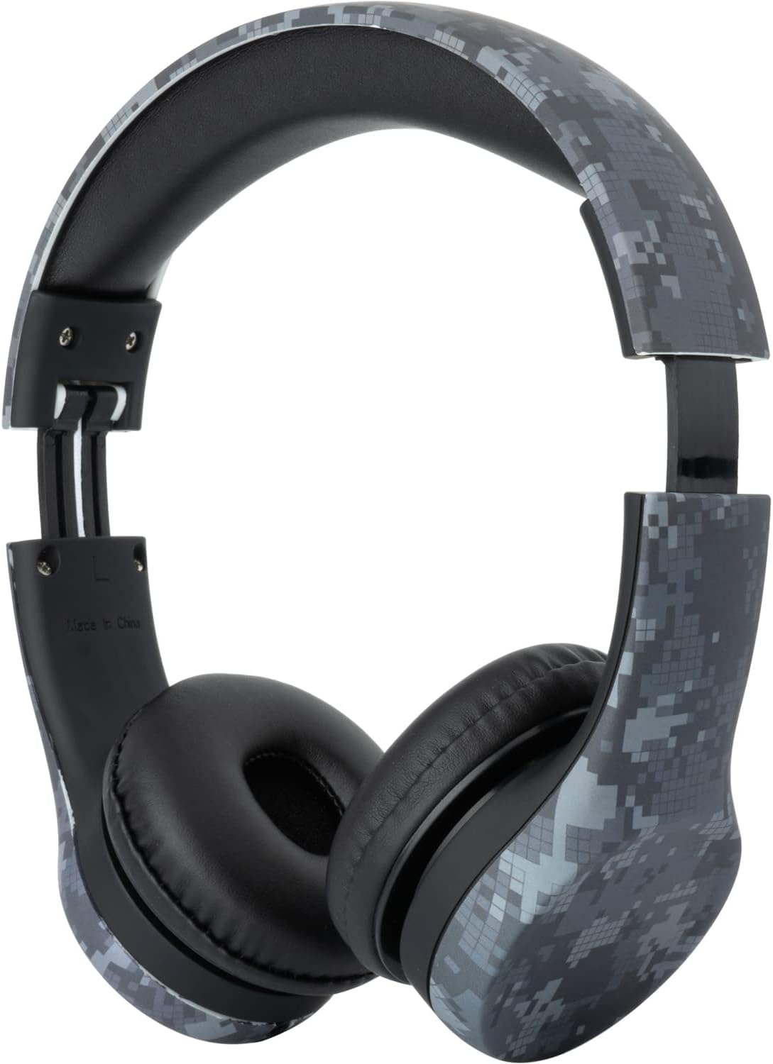Snug Play+ Kids Headphones – Volume Limited 93dB for Safe Listening – Foldable, Durable Headphones for Toddlers, Boys & Girls – Tangle-Free Cord – Ideal for Travel, School, Tablets - Black Digi Camo