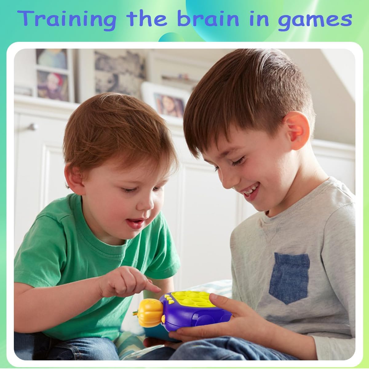 Anditoy Halloween Pop Quick Push Game, Handheld Light up Bubble Fidget Game Toy for Kids Boys Girls Teens Halloween Toys Halloween Treat Bags Gifts