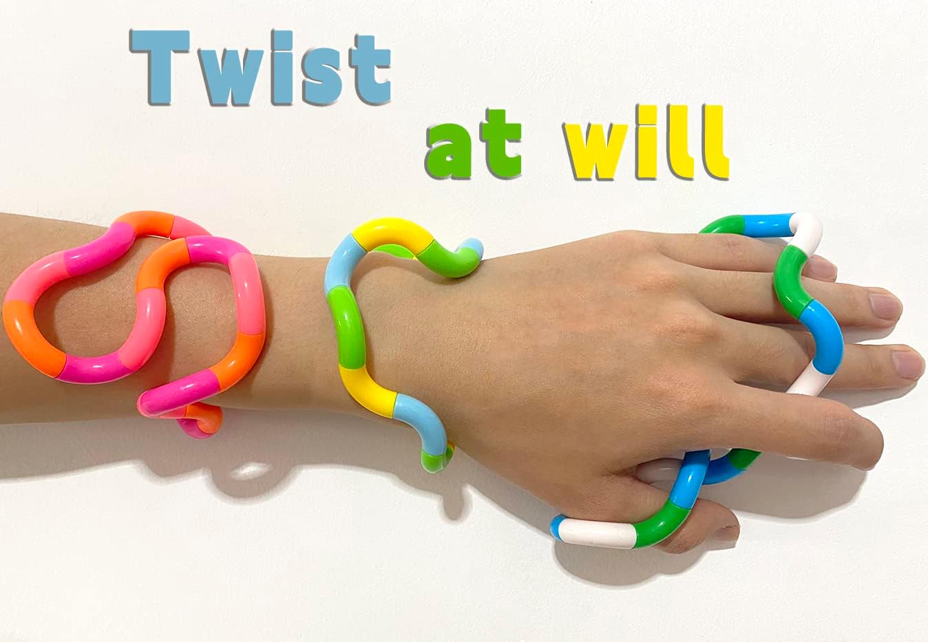 Random Multicolored Quiet Fidgets Toys for Unique Fidget Experience, Anti Anxiety Sensory Toys Combine into New Shapes, Brain Imagination Tools, Relax Therapy Educational Toy for ，Party Supplies (100)