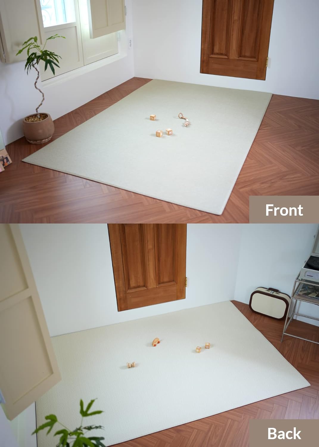 Baby Care Play Mat (Large, Hygge - Aztec & Arbor) 82'' x 55'' Original One-Piece Reversible Rollable Waterproof Baby Mat for Floor, Play Mat for Babies 6-12 Months, Infants, Toddlers, and Kids