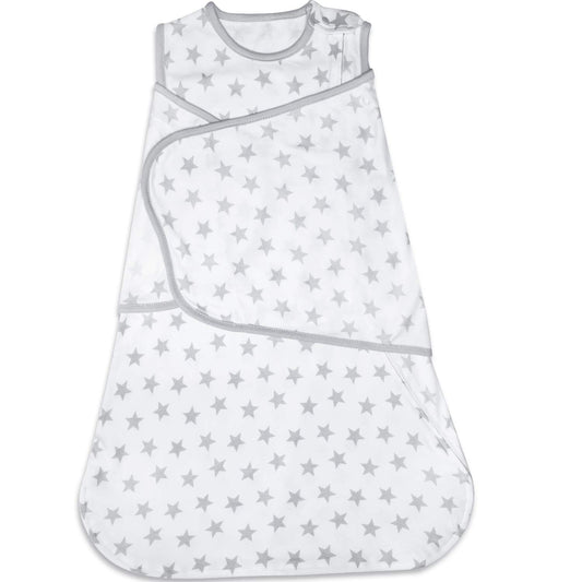 Baby Swaddle,Adjustable Wearable Baby Sleep Sack XL,Miracle Swaddles for Babies Large,100% Cotton,6-12 Months(Gray Stats)