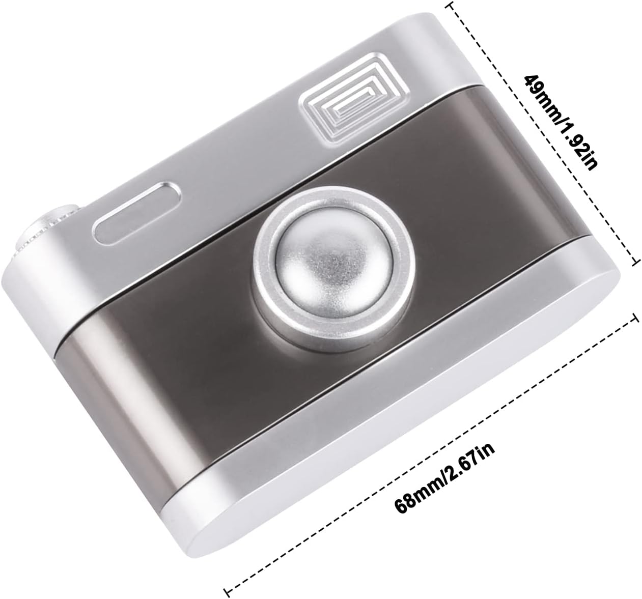 EDC Metal Fidget Slider Toys- Stress Relief EDC Fidget Slider Casual Metal Adult's Hand Toys Office Desk Toys Gifts Stress Toys for Adults(Mini Camera)