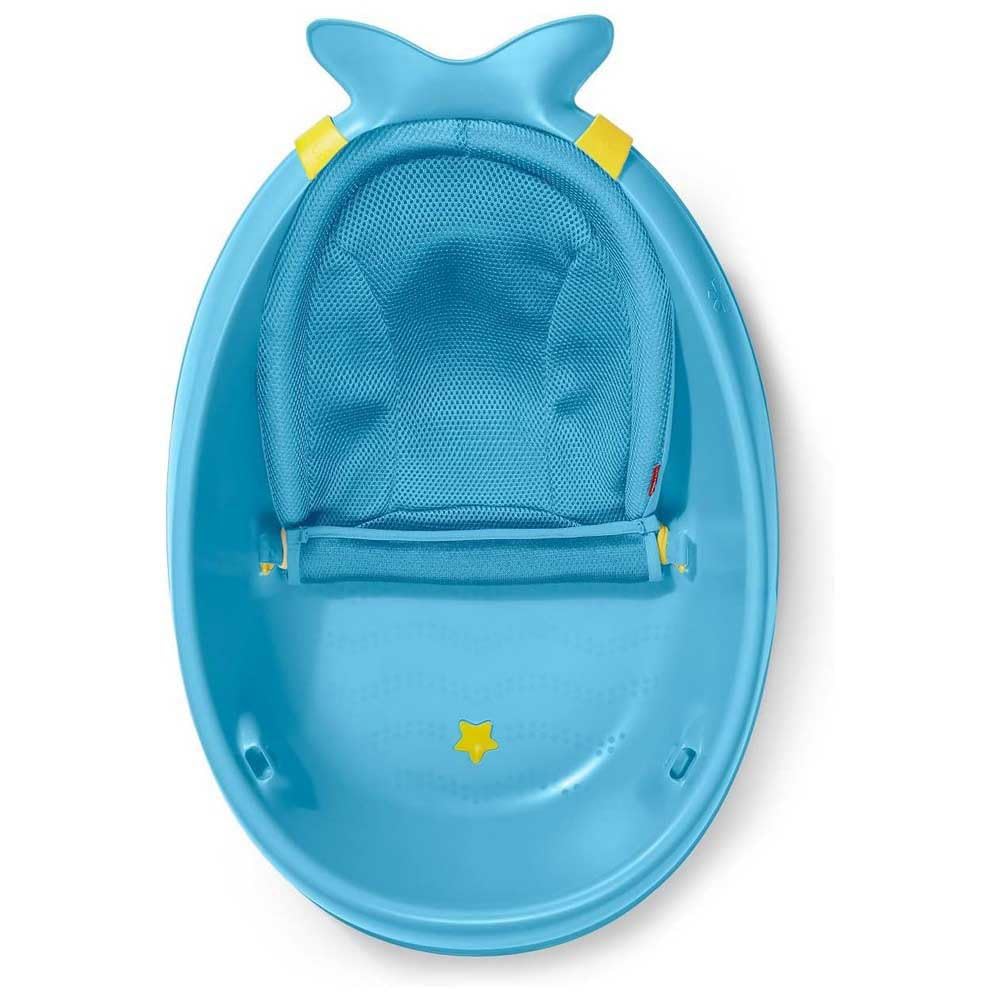 Skip Hop Infant Bath Tub 3-Stage Grow With Baby Smart Sling MOBY Bathtub Blue Age 0+