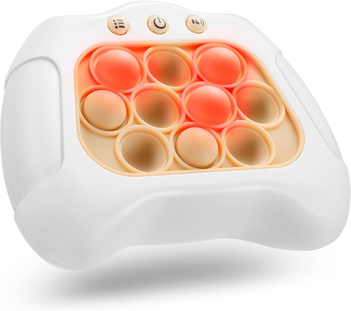 Quick Push Game Console ,4 Modes Games, A Toy Game Machine That Exercises Reaction Ability and Improves Concentration |Teens Boys & Girls Ages 3-12 Years Old & Up (White)