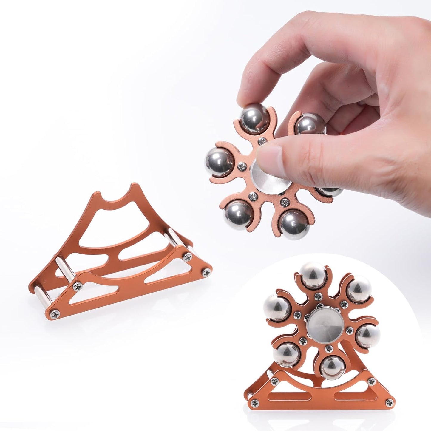 Desk-Fidget-Toys Ferris-Wheels-Spinner: Metal Kinetic-Fidget-Spinner 4mins, EDC-Toy Cool-Gadgets for School Office Christmas, ADHD Tools Gift Cool-Stuff Stress Relief Gift for Kid Children Teen Adult